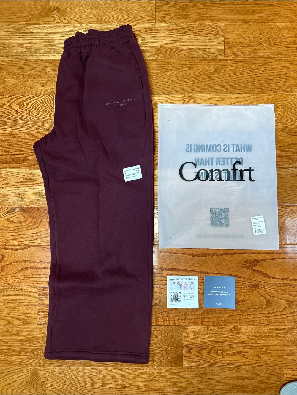 Comfrt Affirmation Straight Leg Sweatpants